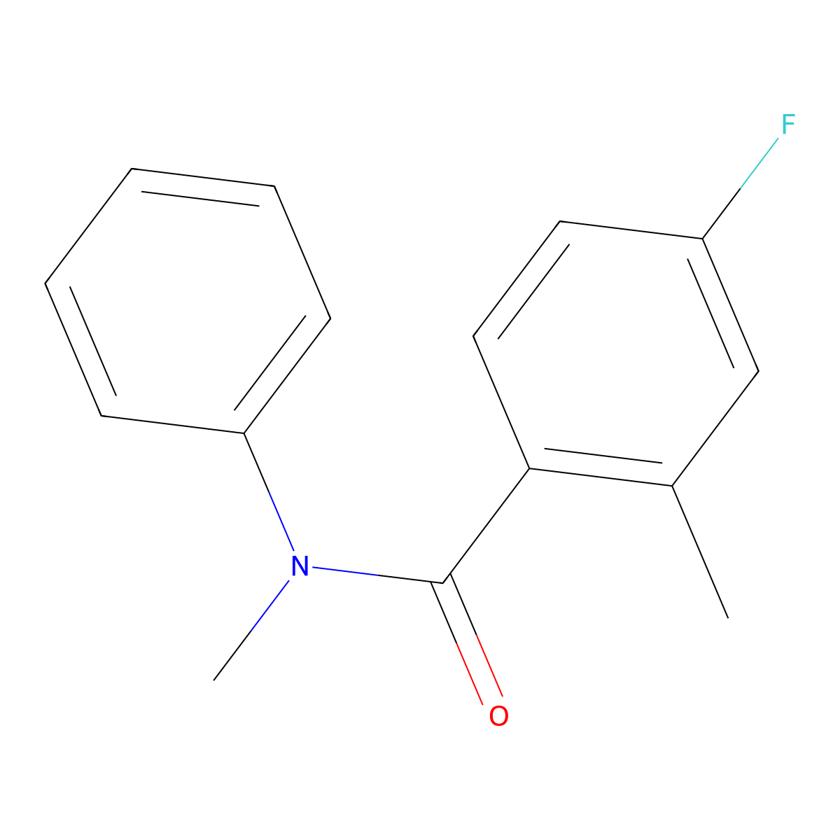 4-Fluoro-N,2-dimethyl-N-phenylbenzamide molecular structure, CAS 1775207-11-8
