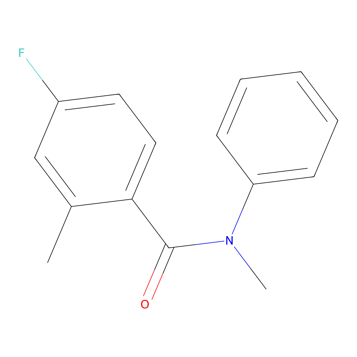 4-Fluoro-N,2-dimethyl-N-phenylbenzamide molecular structure, CAS 1775207-11-8