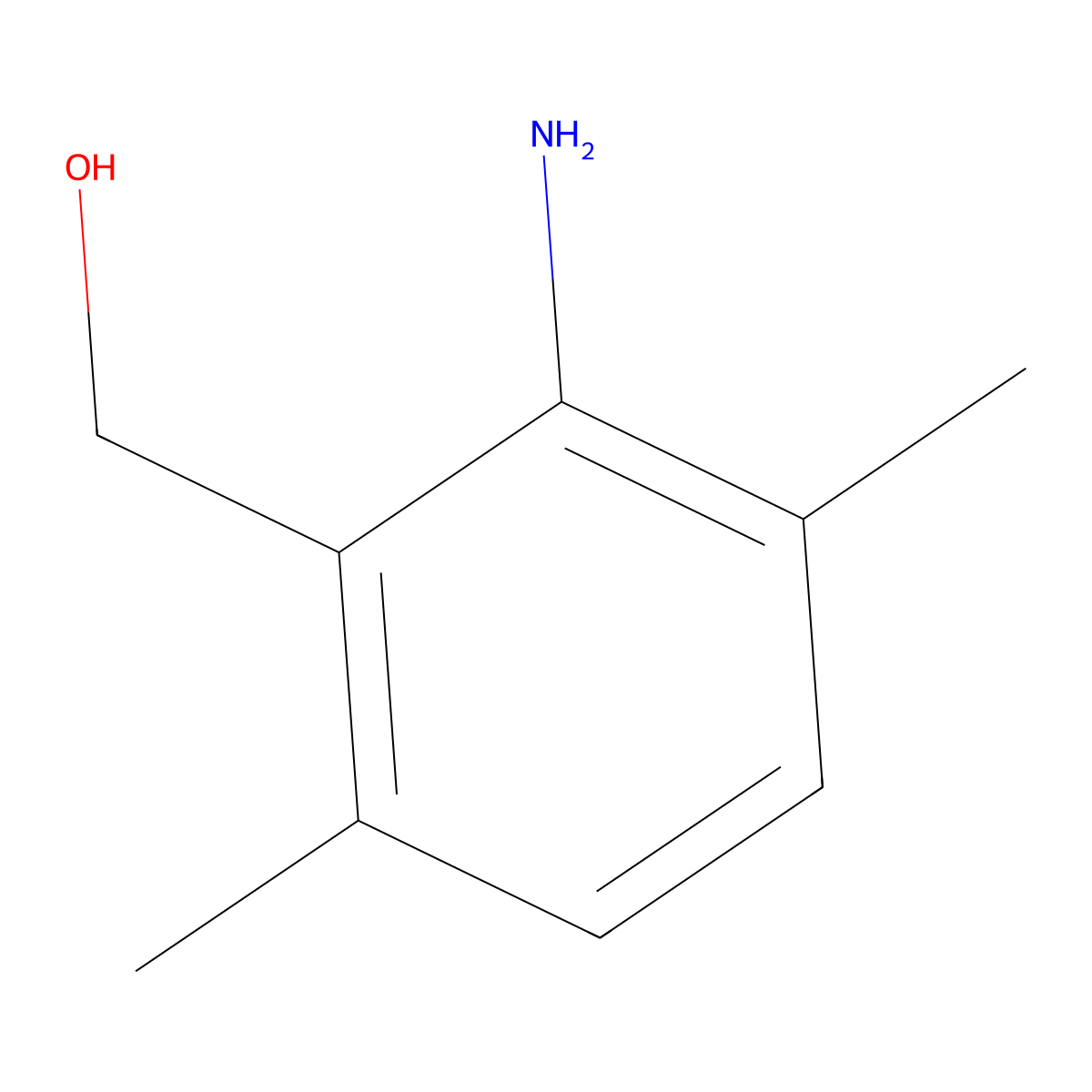 (2-Amino-3,6-dimethylphenyl)methanol molecular structure, CAS 177531-96-3
