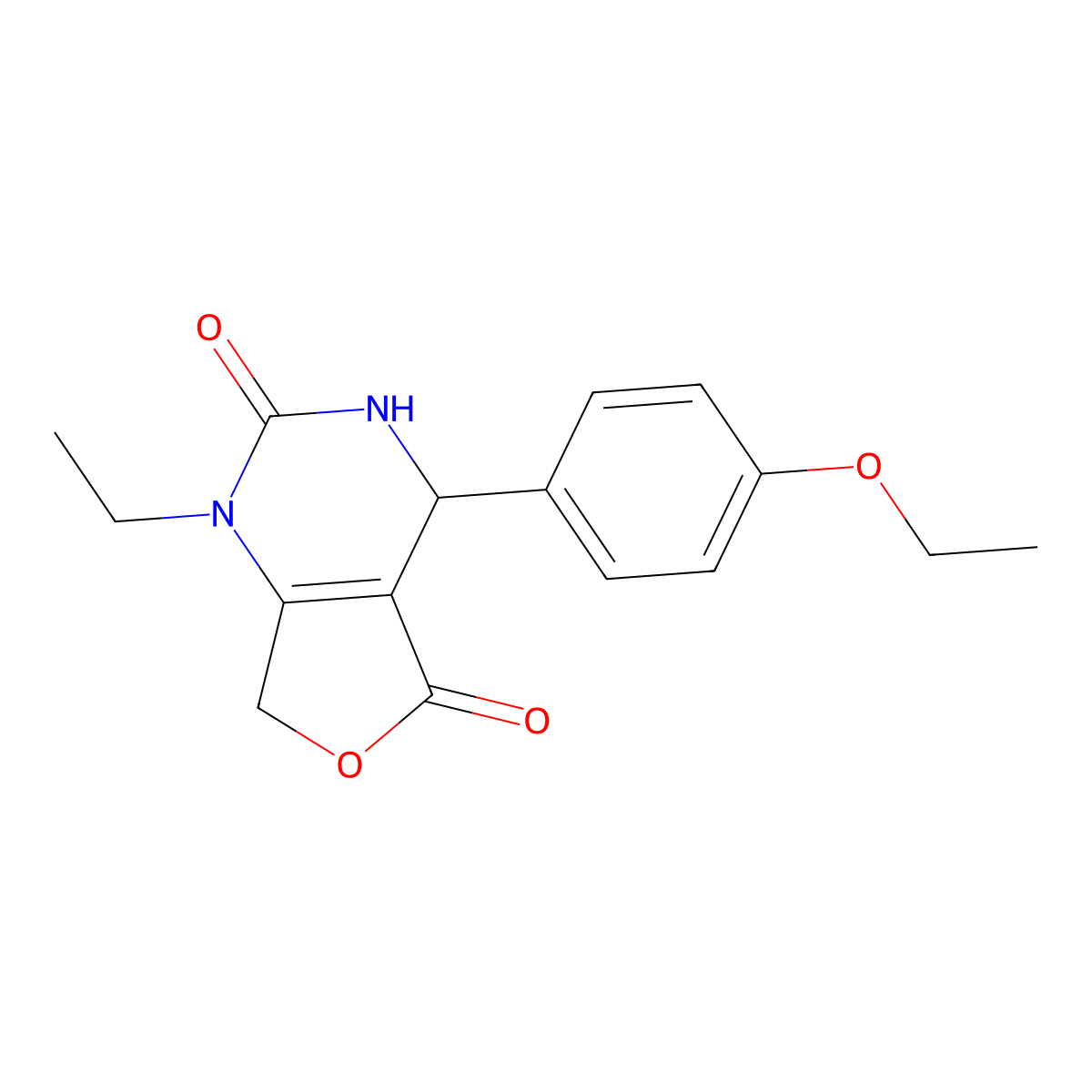 4-(4-ethoxyphenyl)-1-ethyl-4,7-dihydrofuro[3,4-d]pyrimidine-2,5(1H,3H)-dione molecular structure, CAS 1775356-66-5