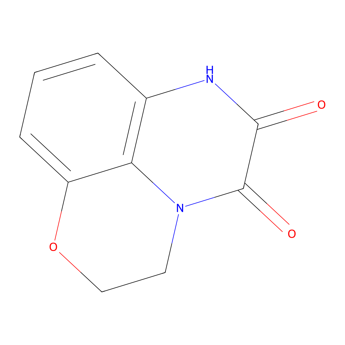 4-Oxa-1,10-diazatricyclo[7.3.1.0^{5,13}]trideca-5,7,9(13)-triene-11,12-dione molecular structure, CAS 177537-37-0
