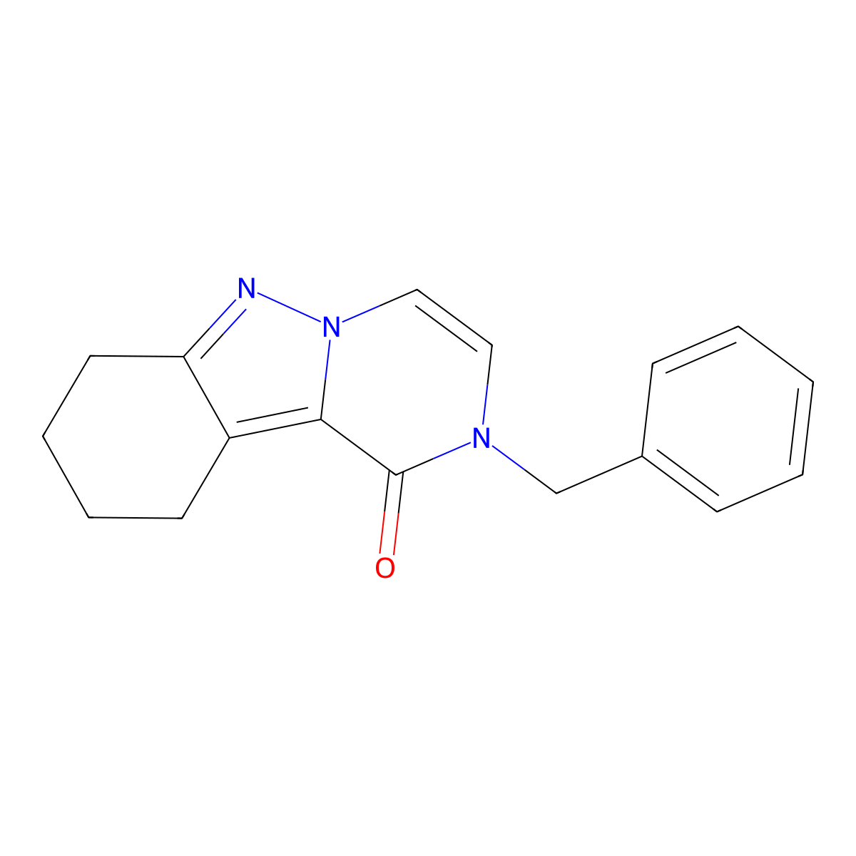 2-benzyl-1H,2H,7H,8H,9H,10H-pyrazino[1,2-b]indazol-1-one molecular structure, CAS 1775376-31-2