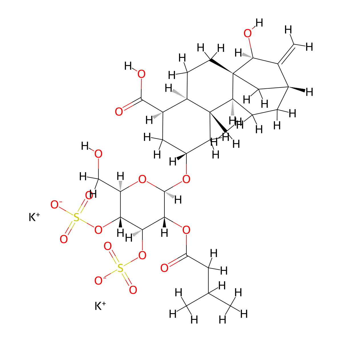 Atractyloside molecular structure, CAS 17754-44-8