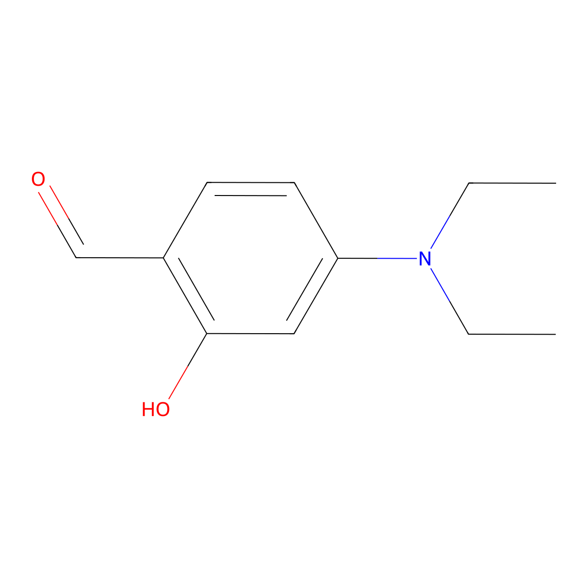 4-(Diethylamino)-2-hydroxybenzaldehyde molecular structure, CAS 17754-90-4