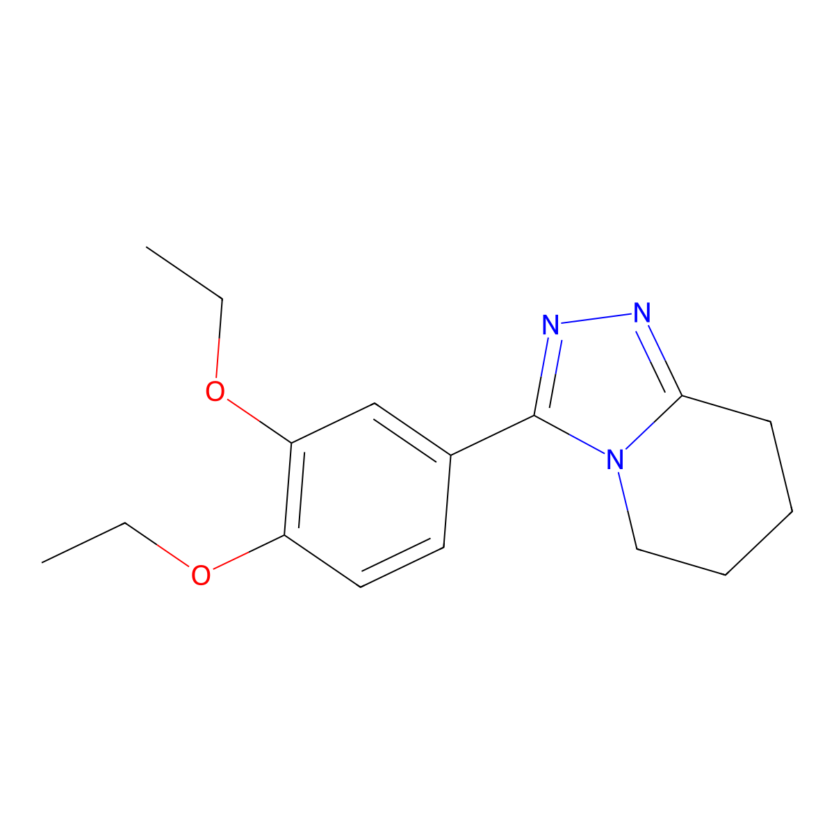 3-(3,4-Diethoxyphenyl)-5,6,7,8-tetrahydro[1,2,4]triazolo[4,3-a]pyridine molecular structure, CAS 1775421-84-5