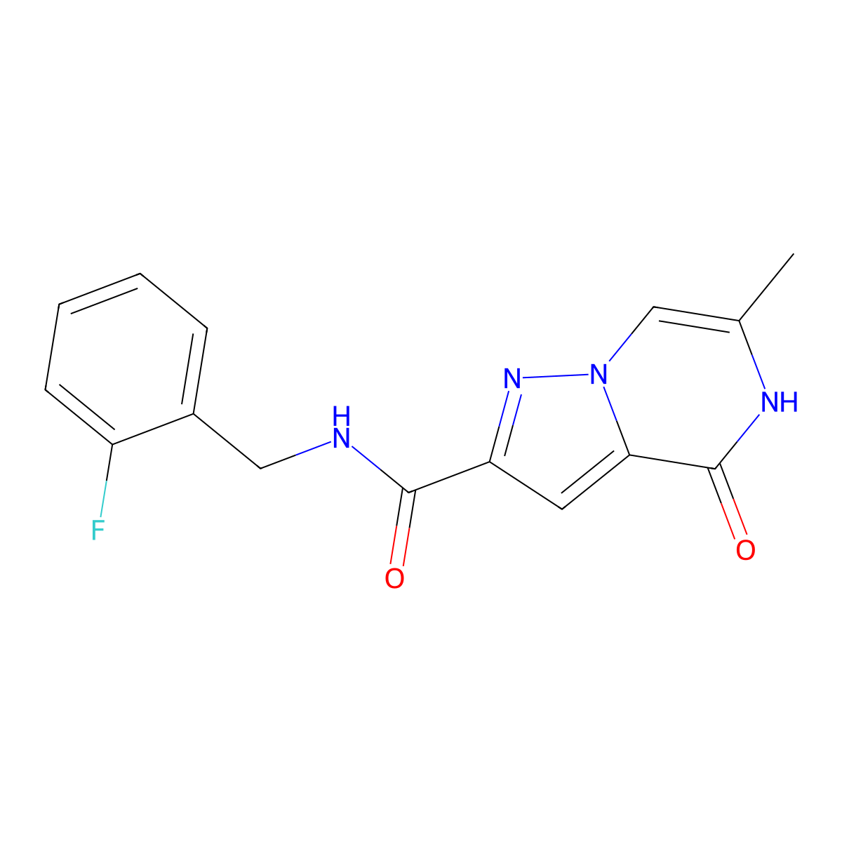 N-(2-fluorobenzyl)-6-methyl-4-oxo-4,5-dihydropyrazolo[1,5-a]pyrazine-2-carboxamide molecular structure, CAS 1775441-38-7