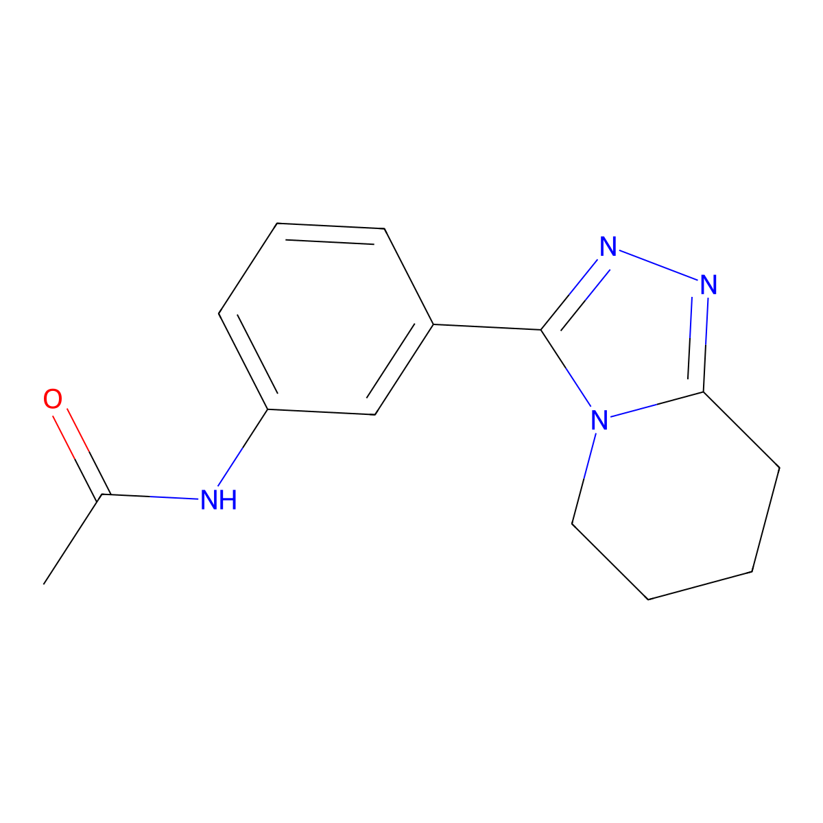 N-[3-(5,6,7,8-tetrahydro[1,2,4]triazolo[4,3-a]pyridin-3-yl)phenyl]acetamide molecular structure, CAS 1775452-42-0