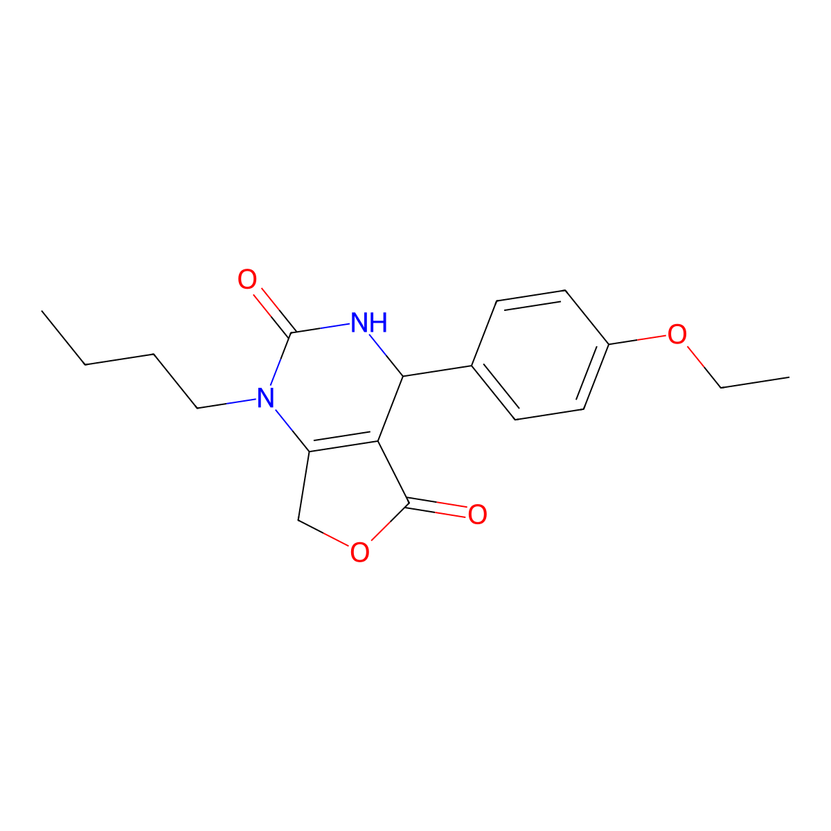 1-butyl-4-(4-ethoxyphenyl)-4,7-dihydrofuro[3,4-d]pyrimidine-2,5(1H,3H)-dione molecular structure, CAS 1775465-97-8