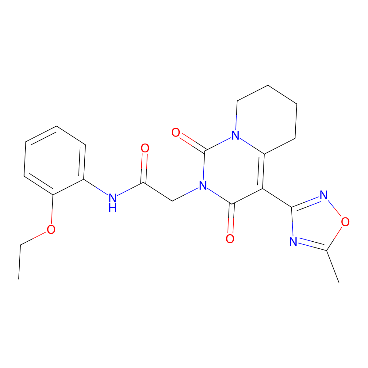 N-(2-ethoxyphenyl)-2-[4-(5-methyl-1,2,4-oxadiazol-3-yl)-1,3-dioxo-5,6,7,8-tetrahydro-1H-pyrido[1,2-c]pyrimidin-2(3H)-yl]acetamide molecular structure, CAS 1775485-25-0