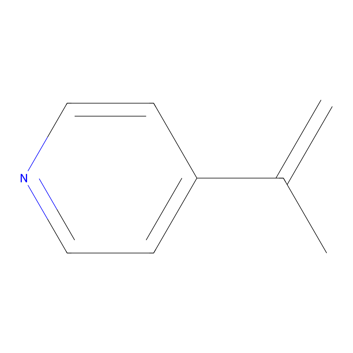 Pyridine, 4-(1-methylethenyl) molecular structure, CAS 17755-30-5