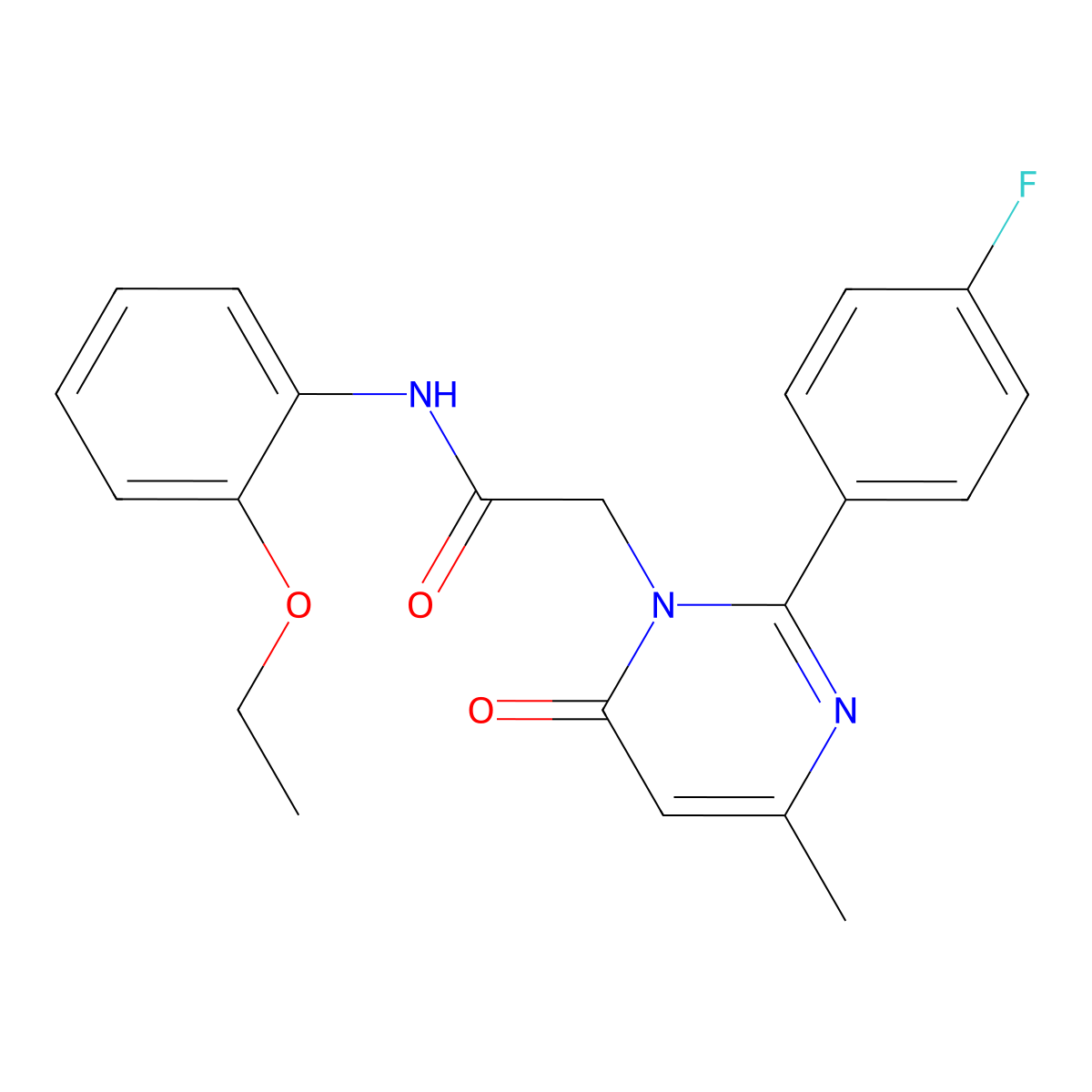 N-(2-Ethoxyphenyl)-2-[2-(4-fluorophenyl)-4-methyl-6-oxopyrimidin-1-YL]acetamide molecular structure, CAS 1775511-94-8