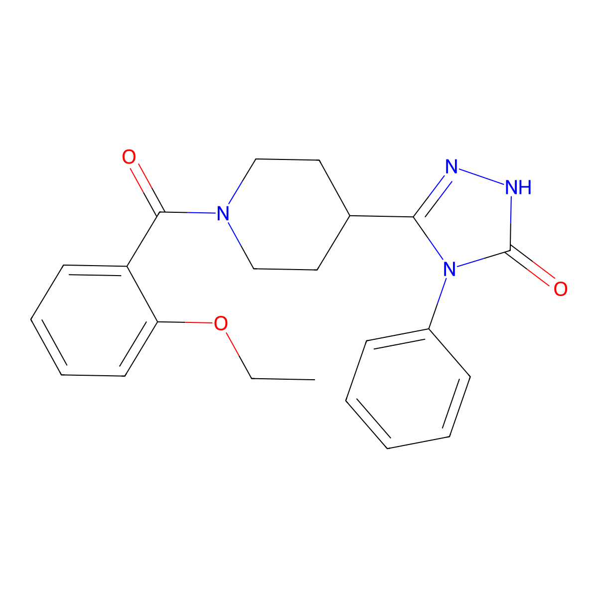 5-[1-(2-ethoxybenzoyl)piperidin-4-yl]-4-phenyl-2,4-dihydro-3H-1,2,4-triazol-3-one molecular structure, CAS 1775538-61-8