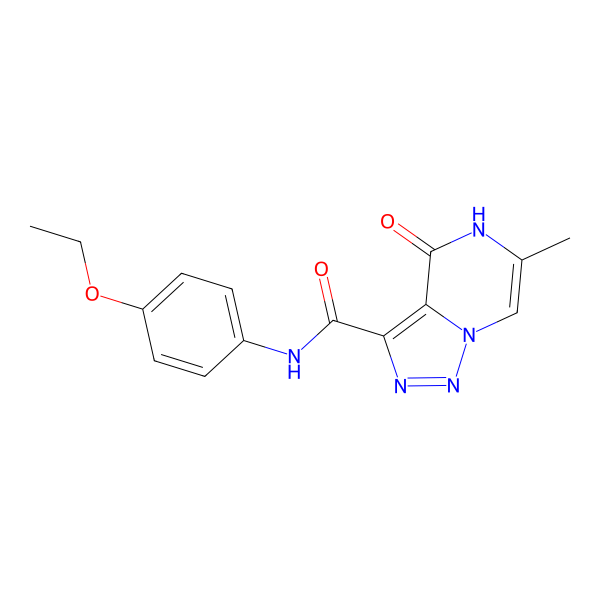 N-(4-ethoxyphenyl)-6-methyl-4-oxo-4,5-dihydro[1,2,3]triazolo[1,5-a]pyrazine-3-carboxamide molecular structure, CAS 1775544-78-9