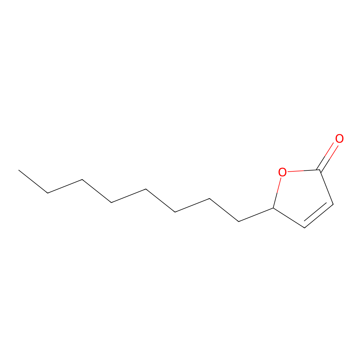 5-Octyl-2(5H)-furanone molecular structure, CAS 17756-68-2