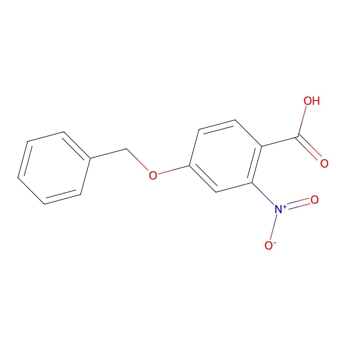 4-Benzyloxy-2-nitro-benzoic acid molecular structure, CAS 1775656-80-8