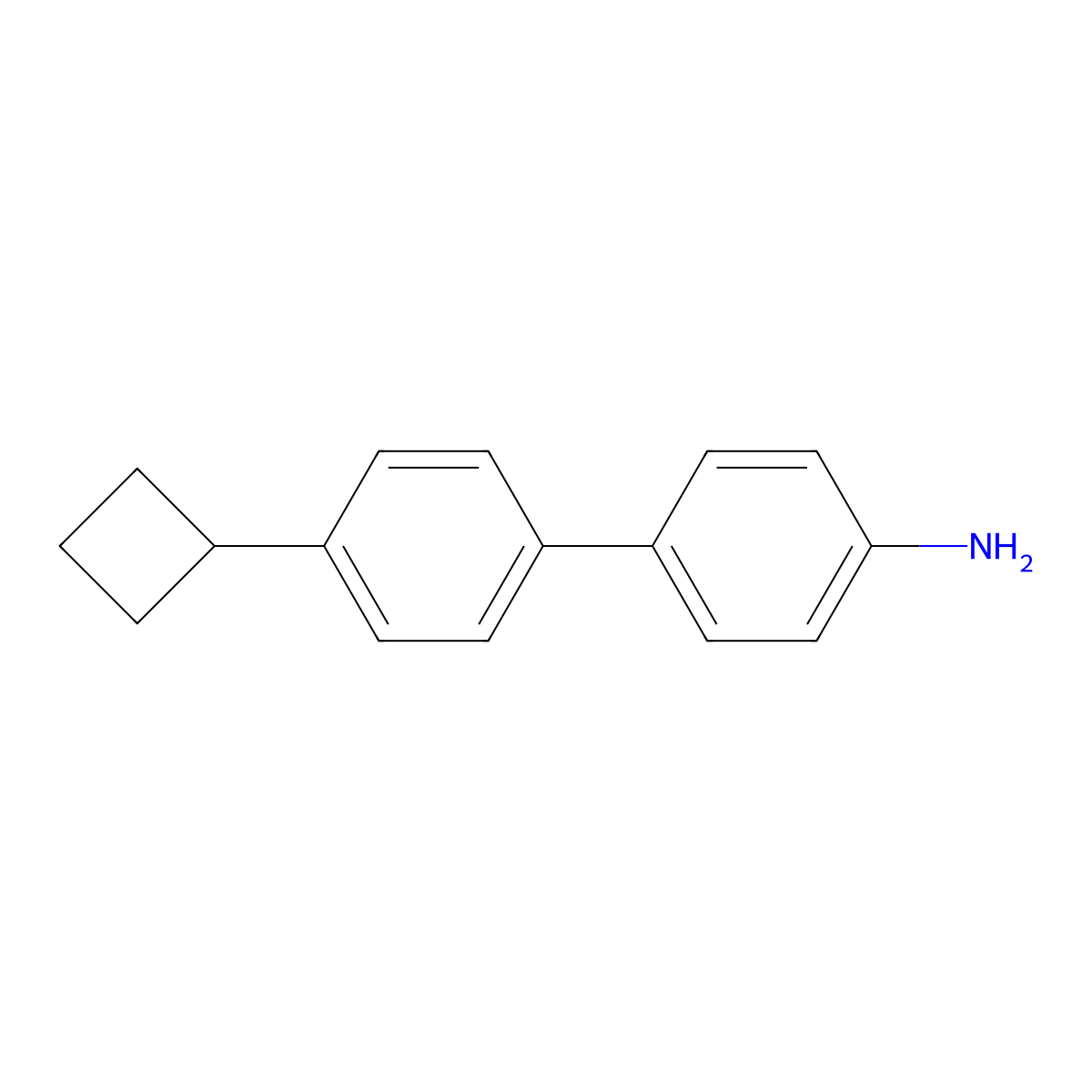 4'-Cyclobutyl[1,1'-biphenyl]-4-amine molecular structure, CAS 1775705-07-1
