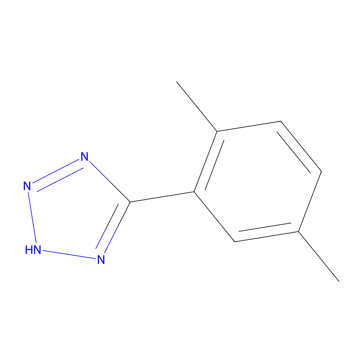 5-(2,5-dimethylphenyl)-2H-tetraazole molecular structure, CAS 177574-06-0