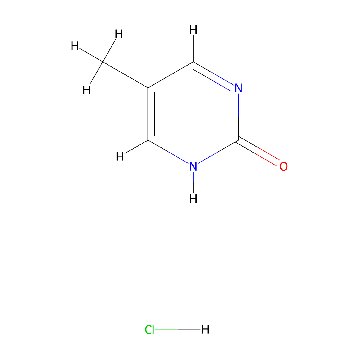 5-Methyl-2-pyrimidinol hydrochloride molecular structure, CAS 17758-06-4