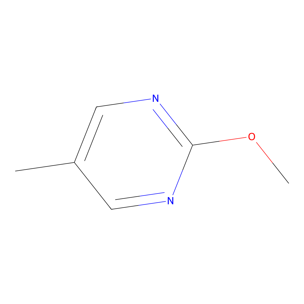 2-Methoxy-5-methylpyrimidine molecular structure, CAS 17758-07-5