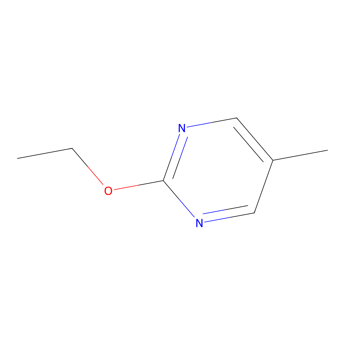 2-Ethoxy-5-methylpyrimidine molecular structure, CAS 17758-09-7