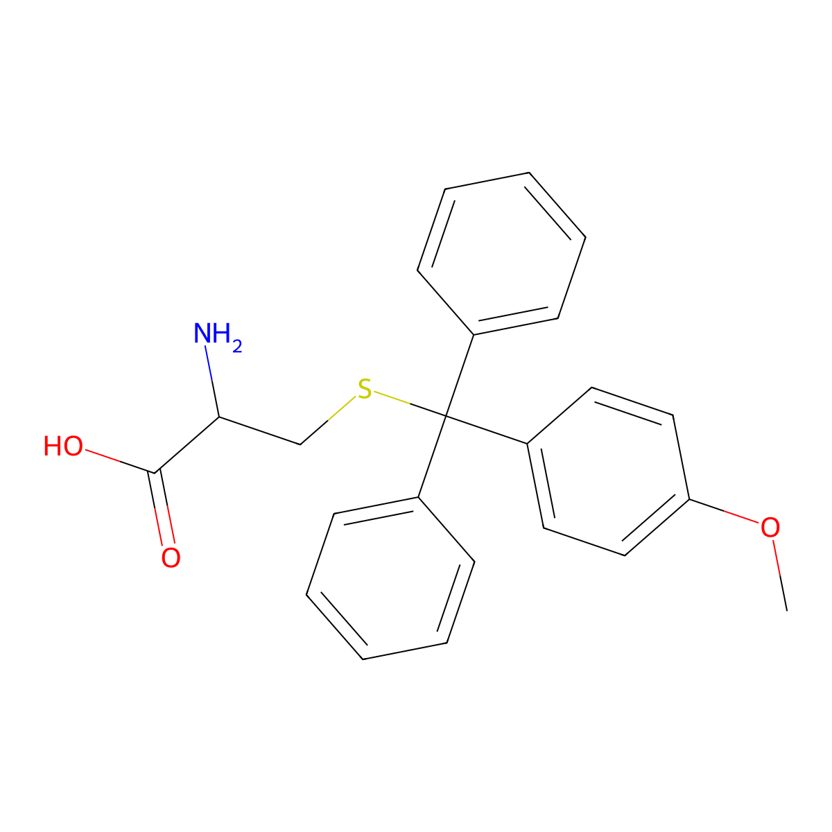 H-Cys(mmt)-OH molecular structure, CAS 177582-20-6