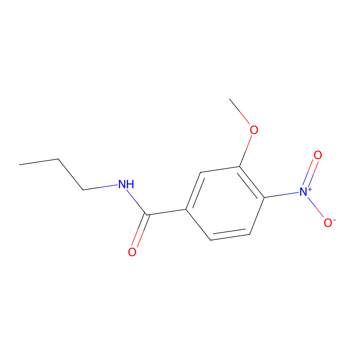 3-Methoxy-4-nitro-N-propylbenzamide molecular structure, CAS 1775834-53-1