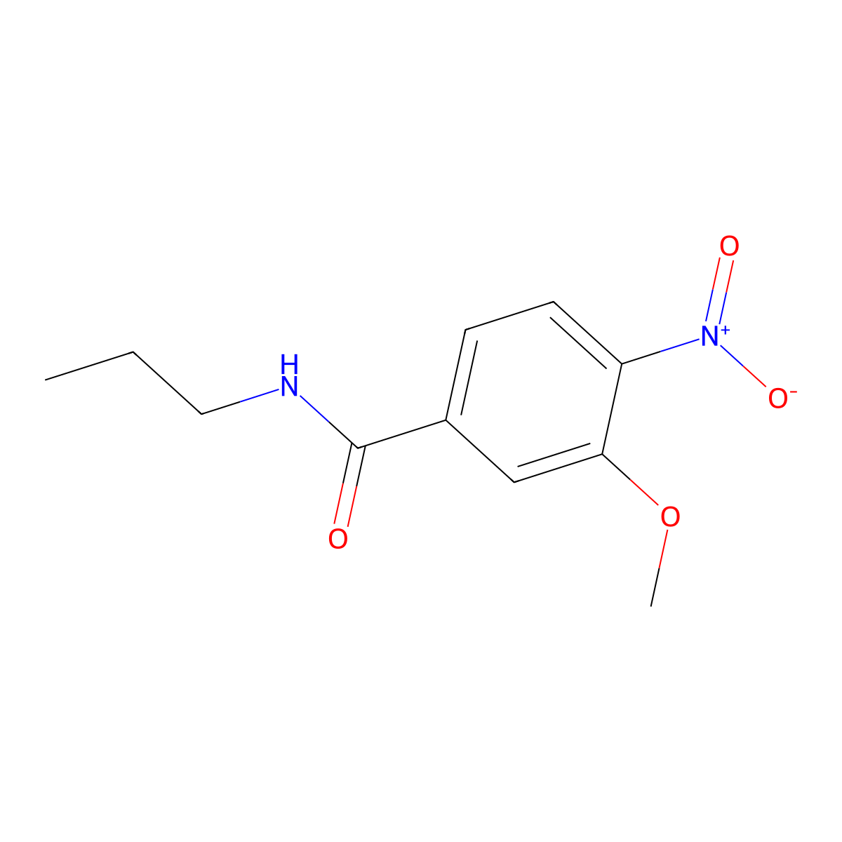 3-Methoxy-4-nitro-N-propylbenzamide molecular structure, CAS 1775834-53-1