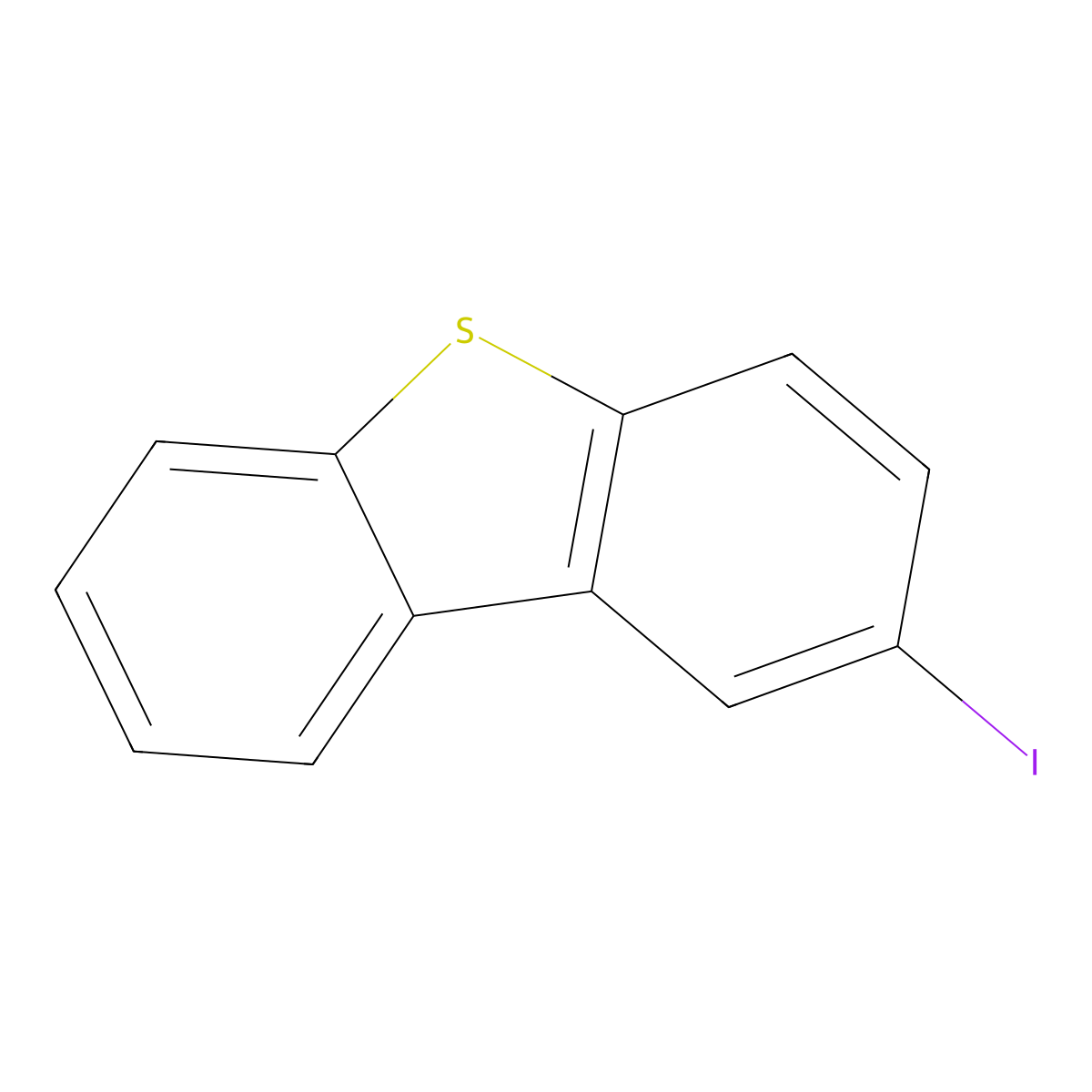 2-Iododibenzothiophene molecular structure, CAS 177586-41-3