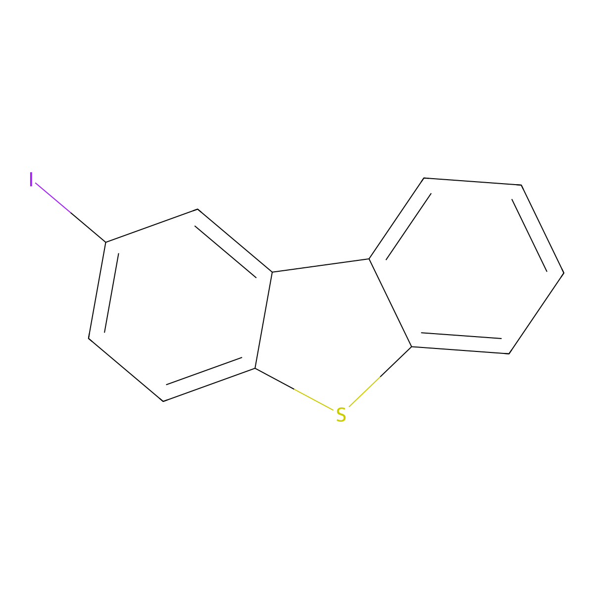 2-Iododibenzothiophene molecular structure, CAS 177586-41-3