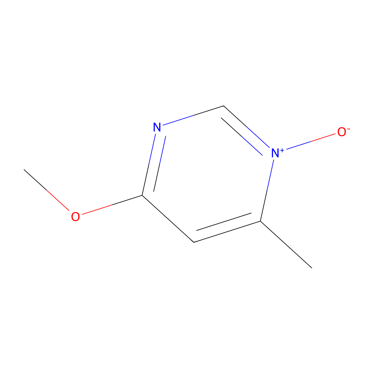 4-Methoxy-6-methyl-1-oxidopyrimidin-1-ium molecular structure, CAS 17759-08-9