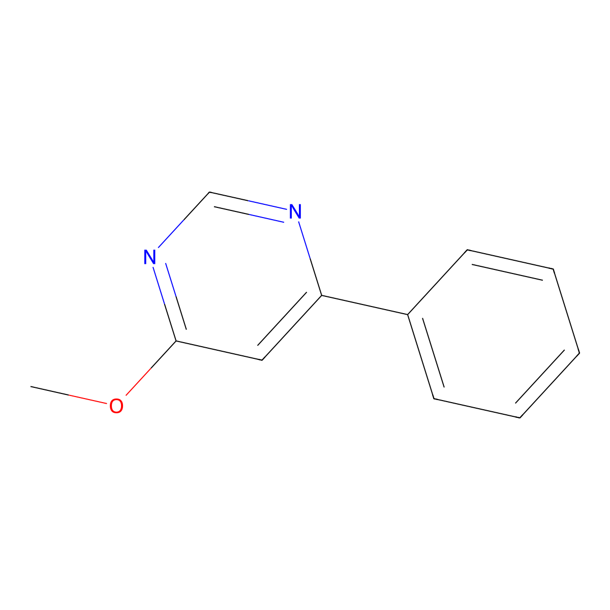 4-Methoxy-6-phenylpyrimidine molecular structure, CAS 17759-28-3