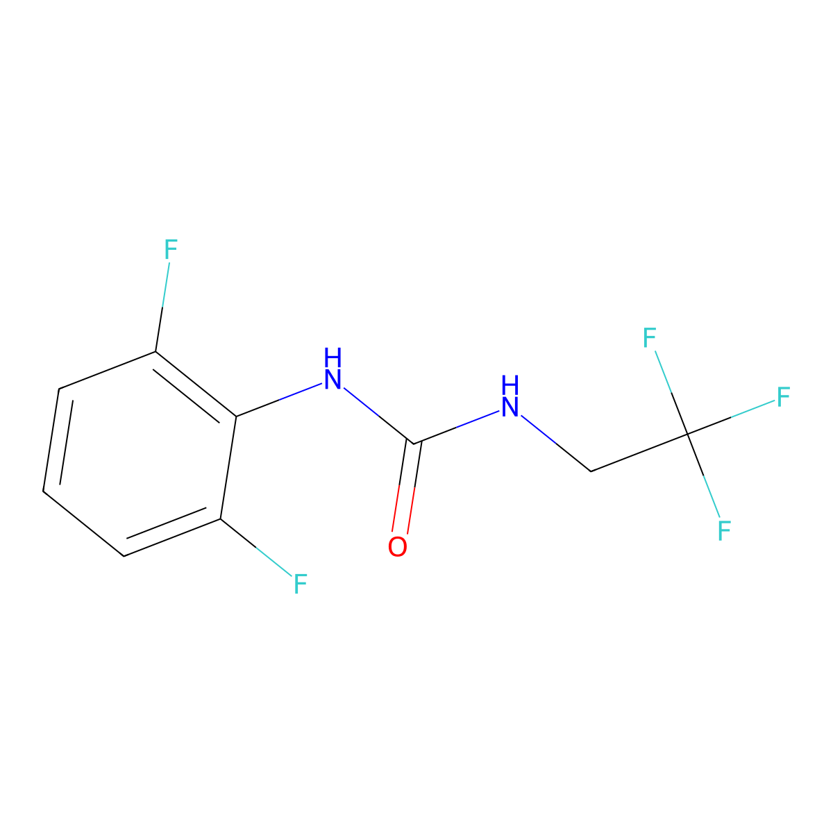 1-(2,6-Difluorophenyl)-3-(2,2,2-trifluoroethyl)urea molecular structure, CAS 1775908-07-0