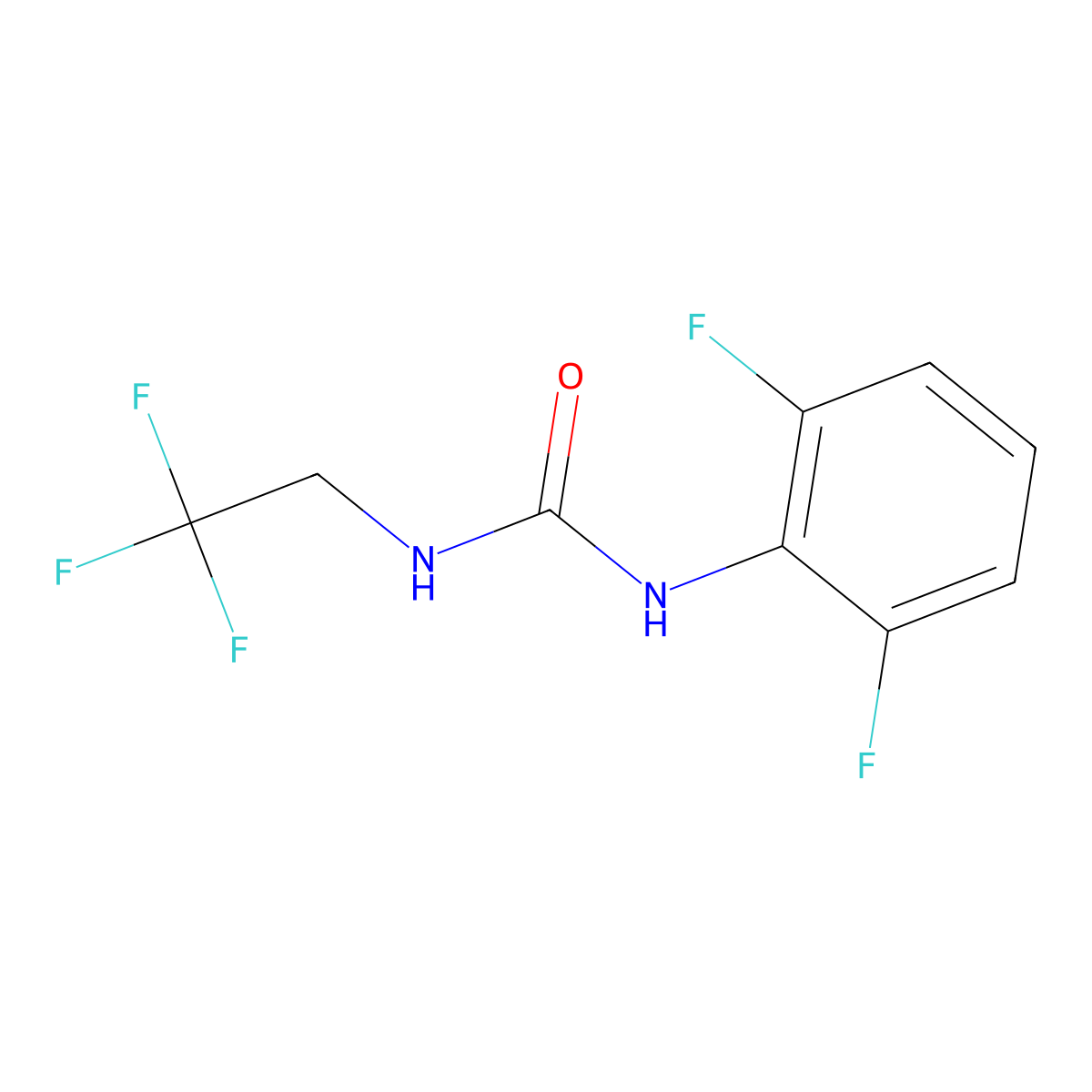 1-(2,6-Difluorophenyl)-3-(2,2,2-trifluoroethyl)urea molecular structure, CAS 1775908-07-0