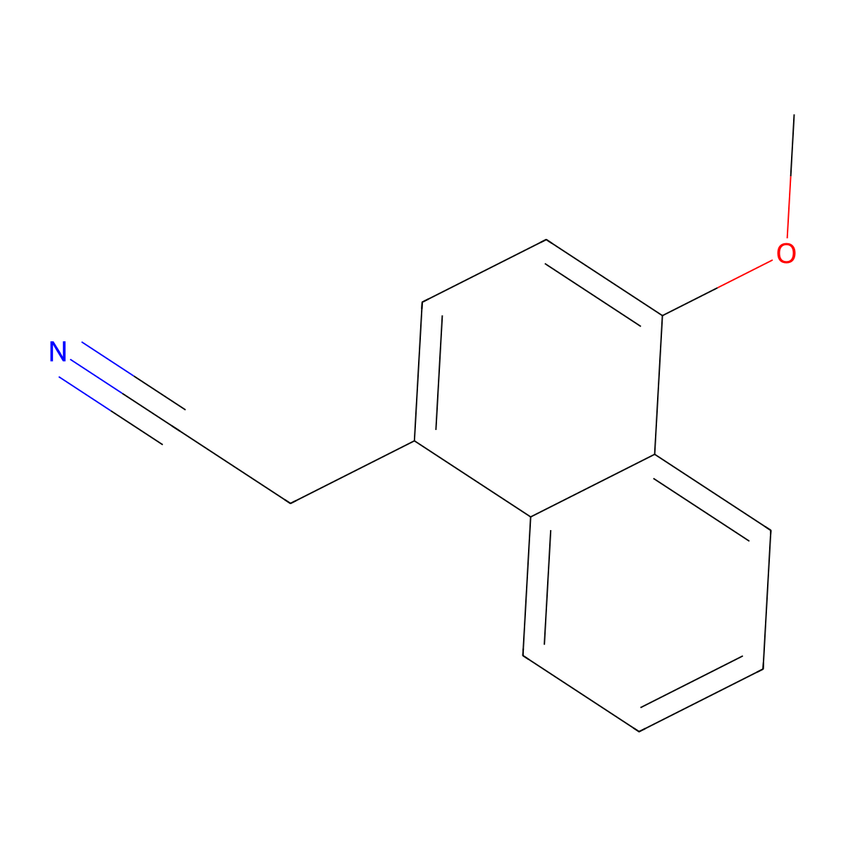 2-(4-Methoxynaphthalen-1-yl)acetonitrile molecular structure, CAS 177598-50-4