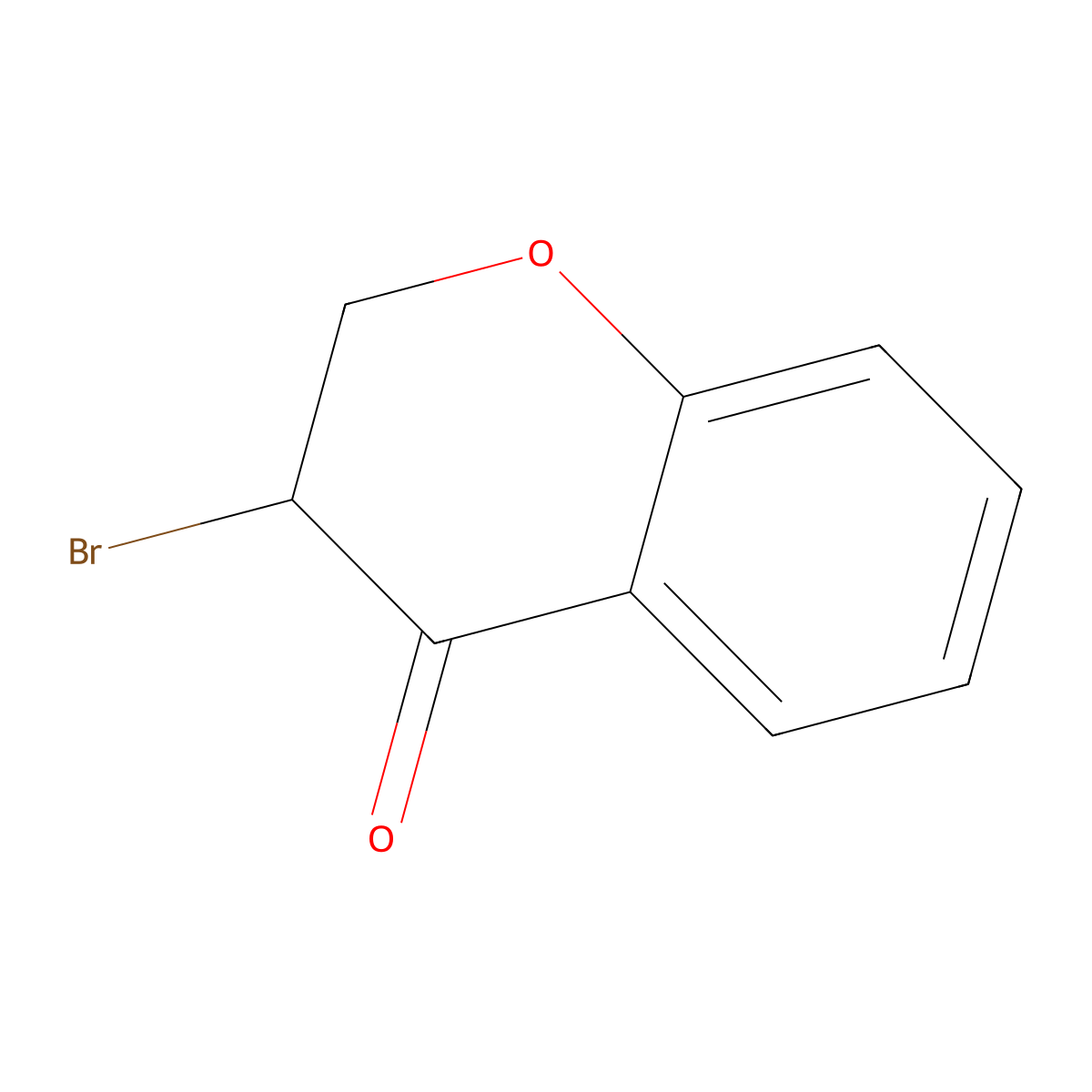 3-Bromochroman-4-one molecular structure, CAS 1776-09-6