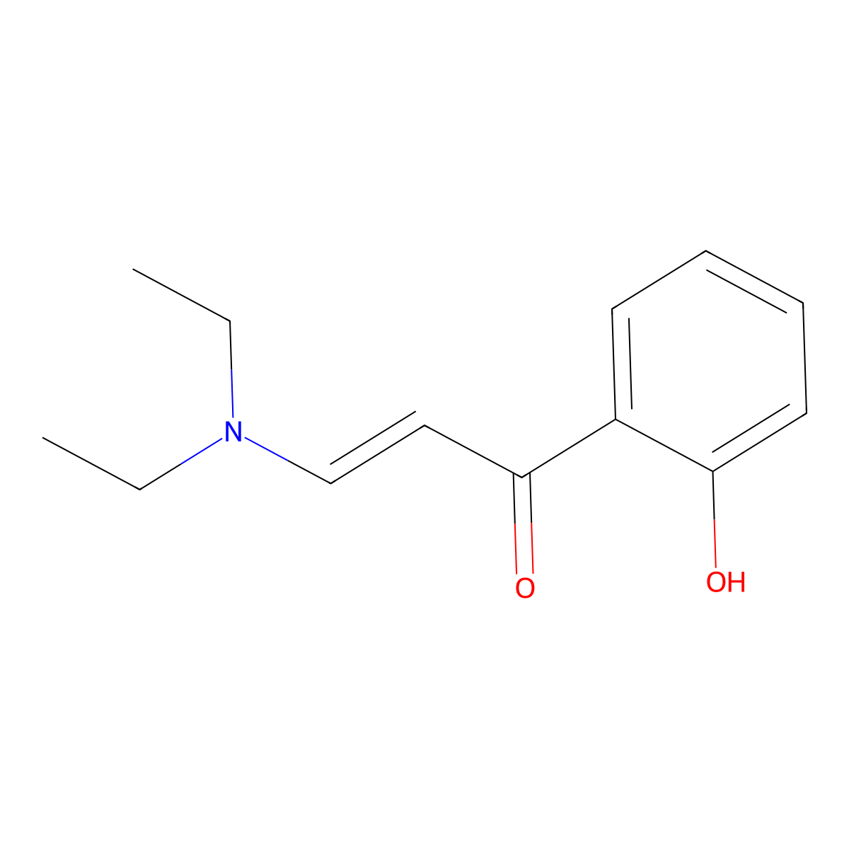 3-(Diethylamino)-1-(2-hydroxyphenyl)prop-2-en-1-one molecular structure, CAS 1776-33-6