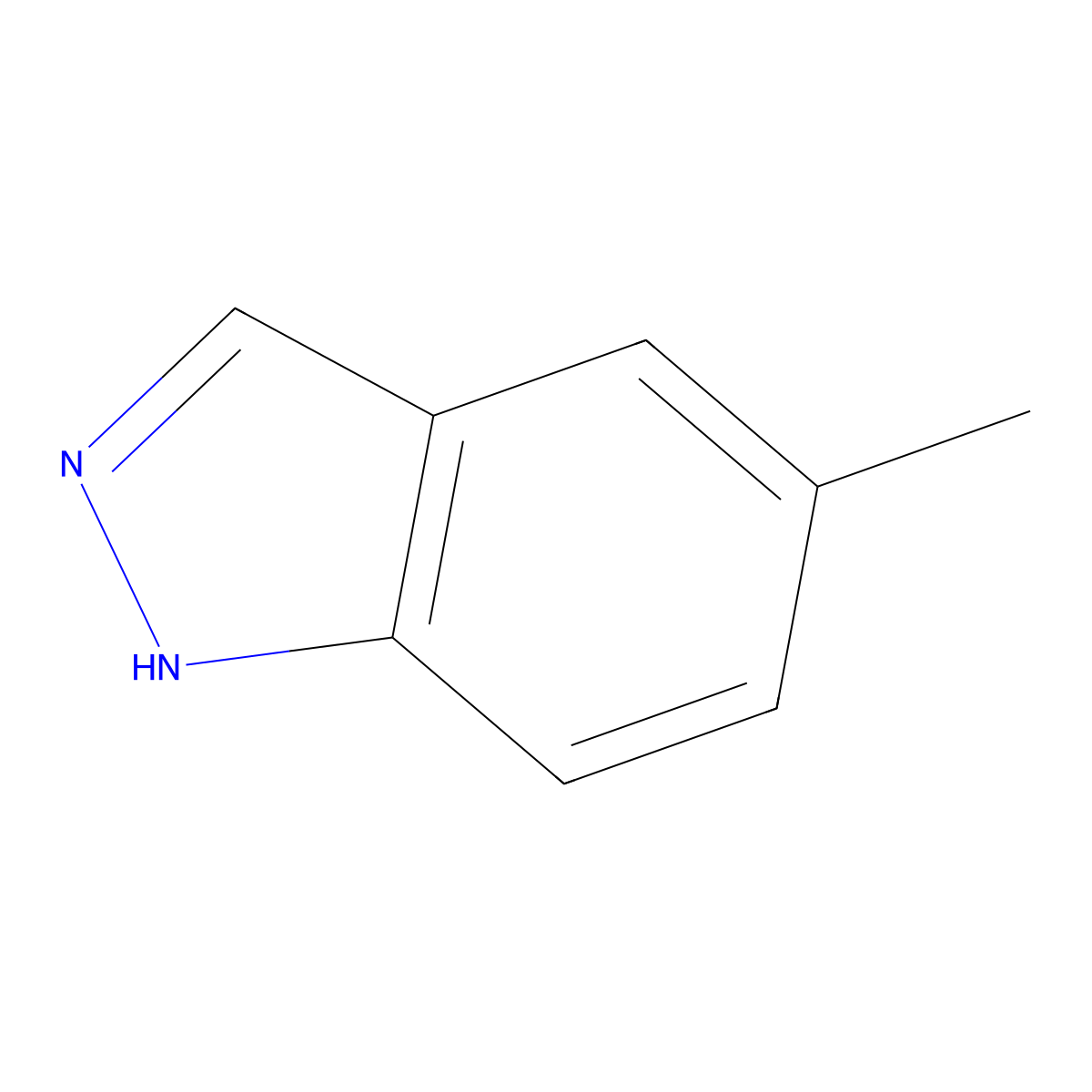 5-Methyl-1H-indazole molecular structure, CAS 1776-37-0
