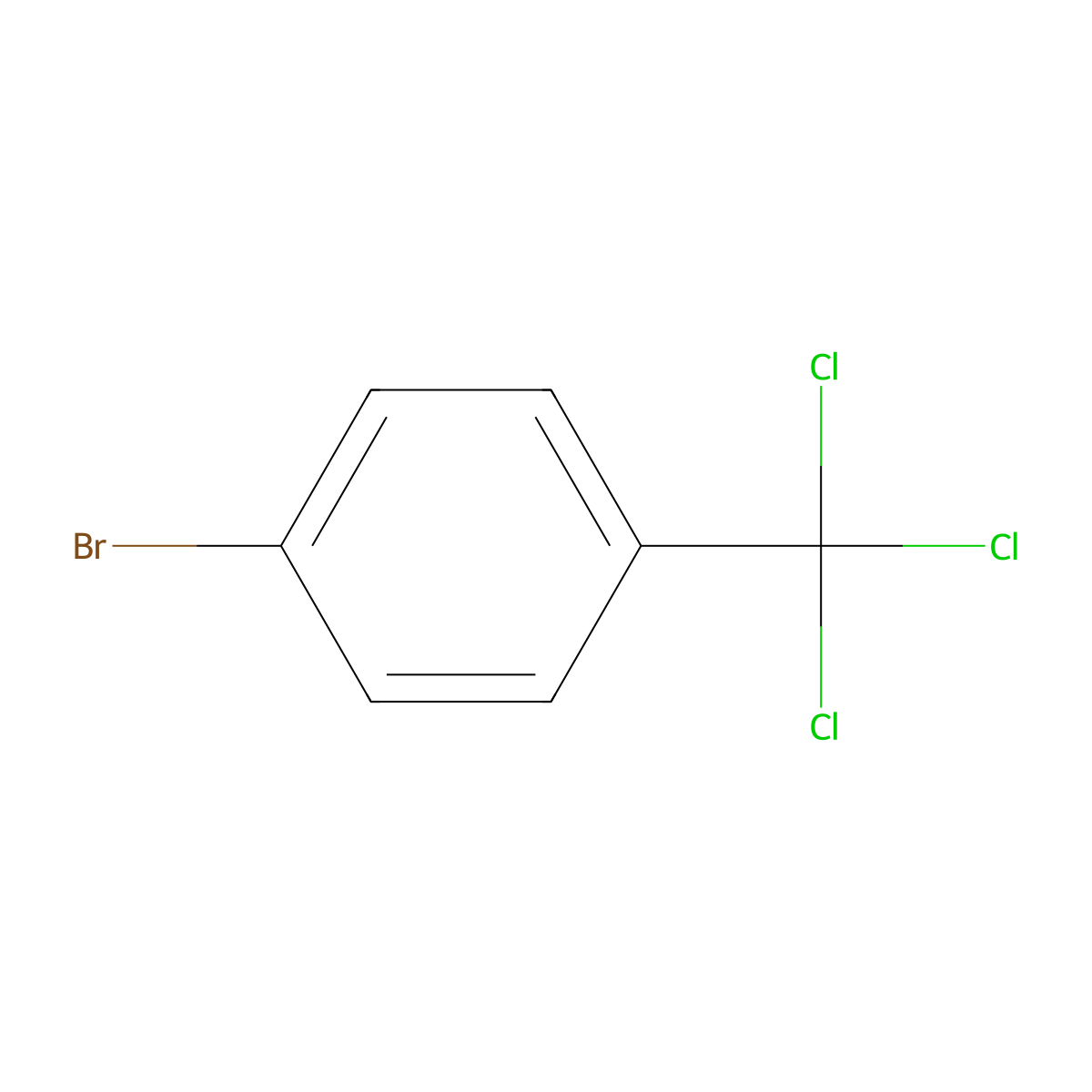 1-Bromo-4-(trichloromethyl)benzene molecular structure, CAS 17760-03-1