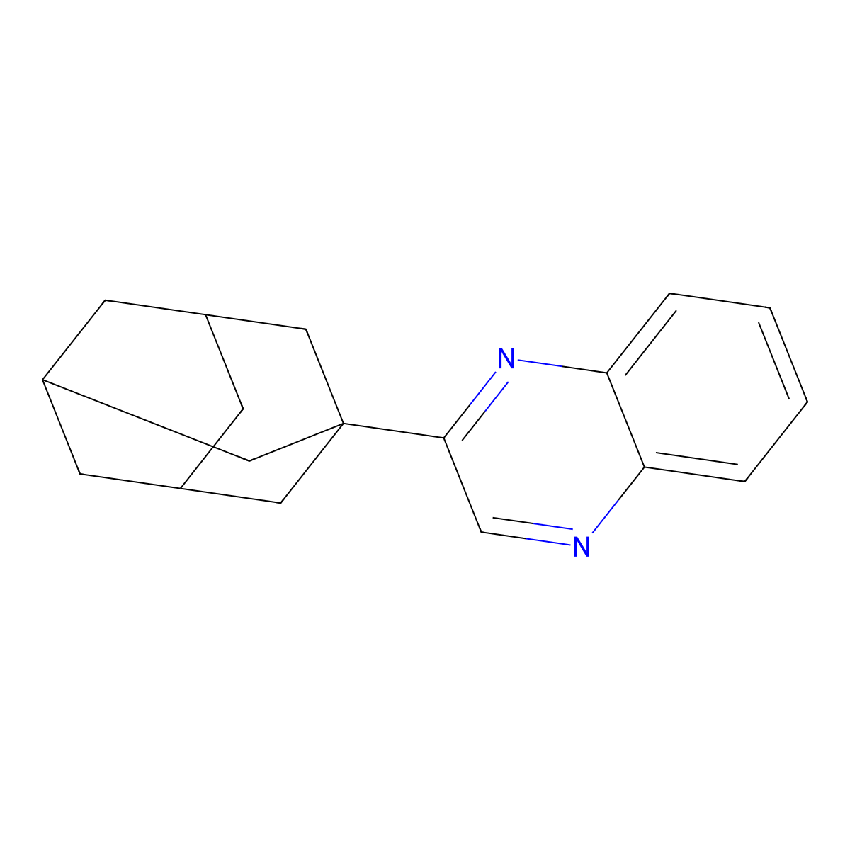 2-(1-Adamantyl)quinoxaline molecular structure, CAS 17760-84-8