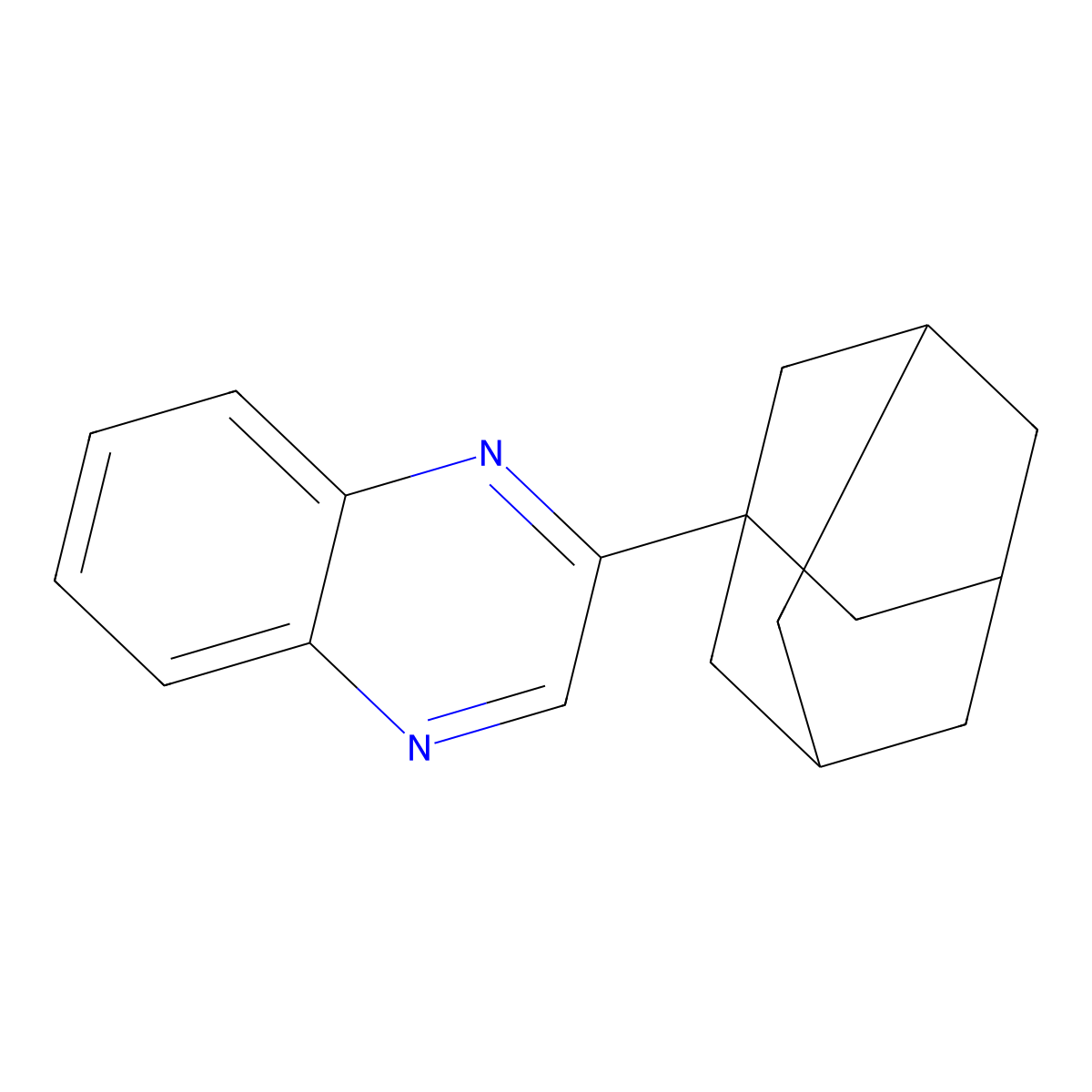 2-(1-Adamantyl)quinoxaline molecular structure, CAS 17760-84-8