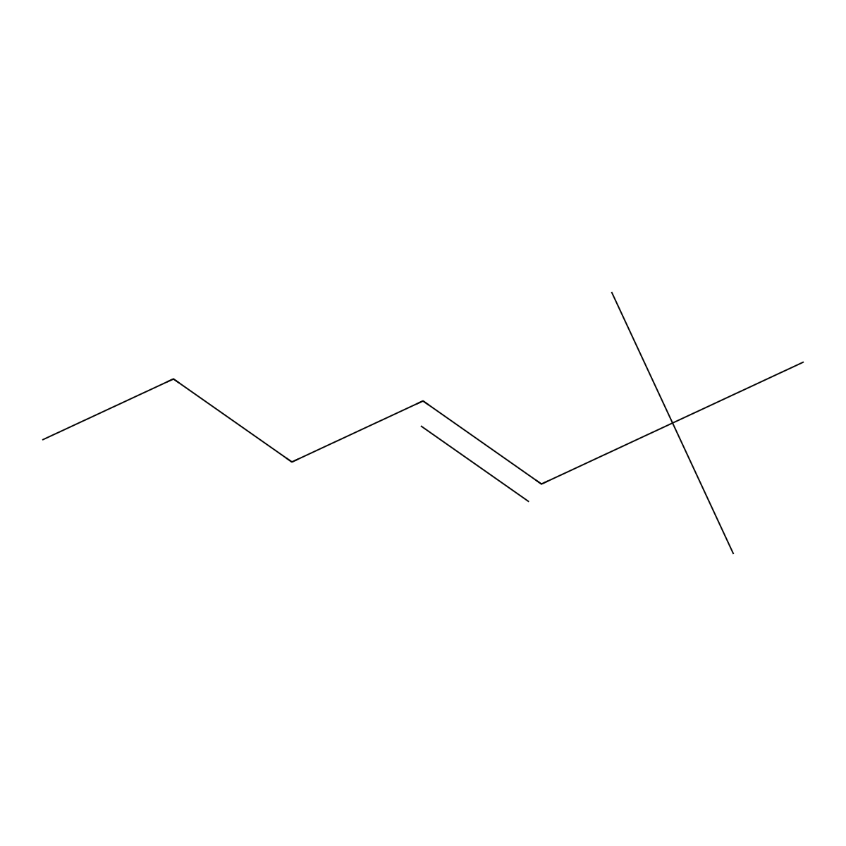 2,2-Dimethylhept-3-ene molecular structure, CAS 1776056-04-2