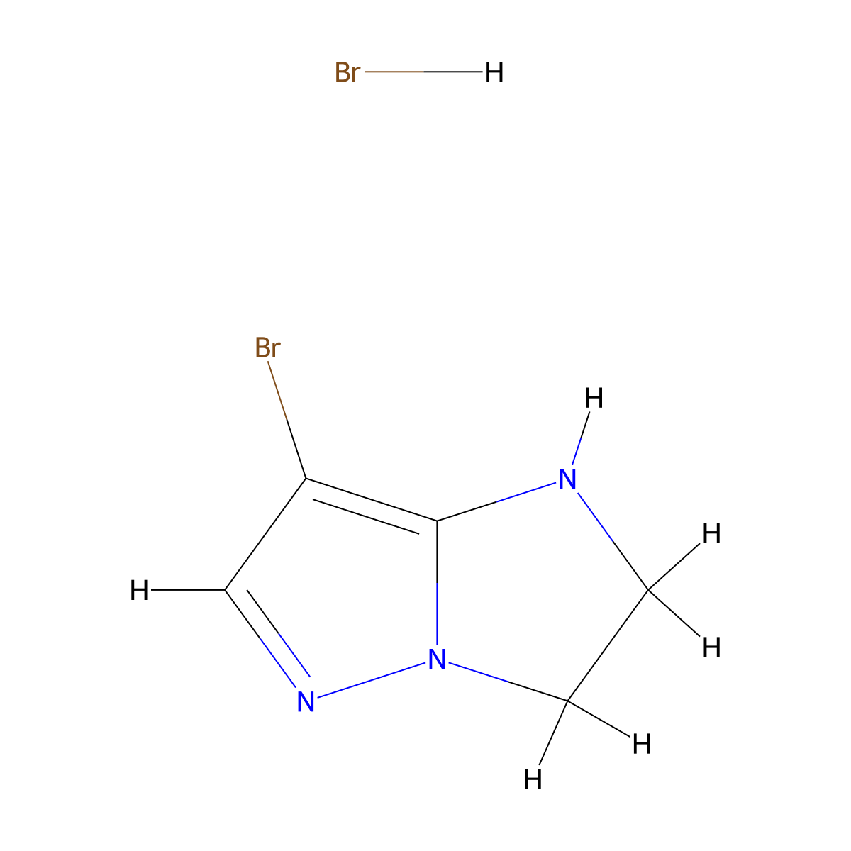 7-bromo-1H,2H,3H-pyrazolo(1,5-a)imidazole hydrobromide molecular structure, CAS 1776066-28-4