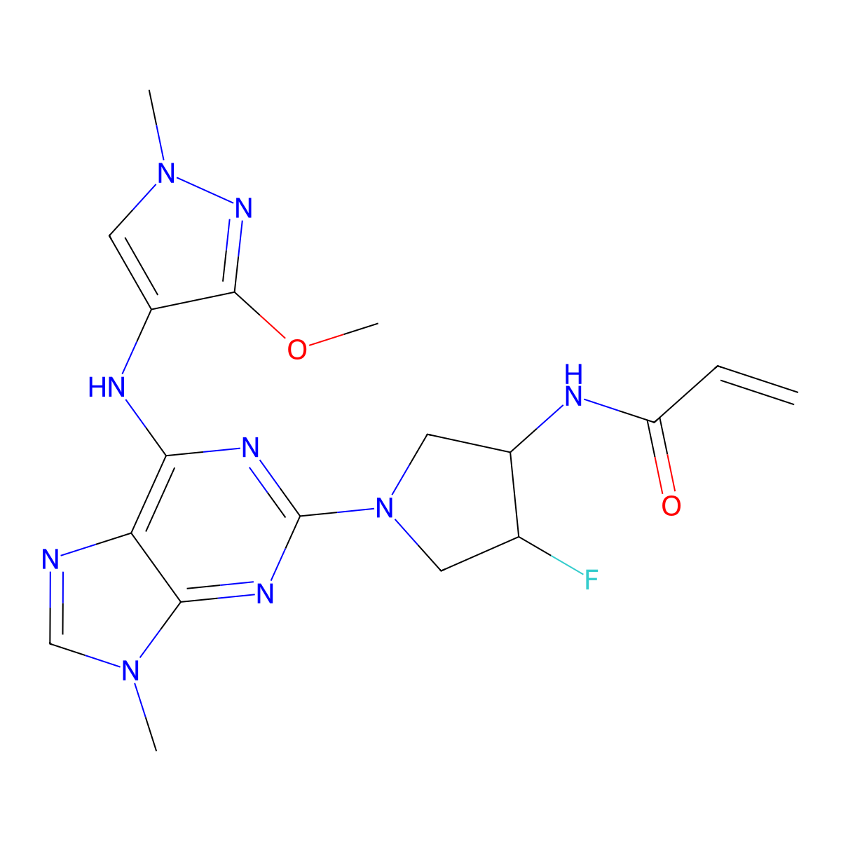 Mavelertinib molecular structure, CAS 1776112-90-3