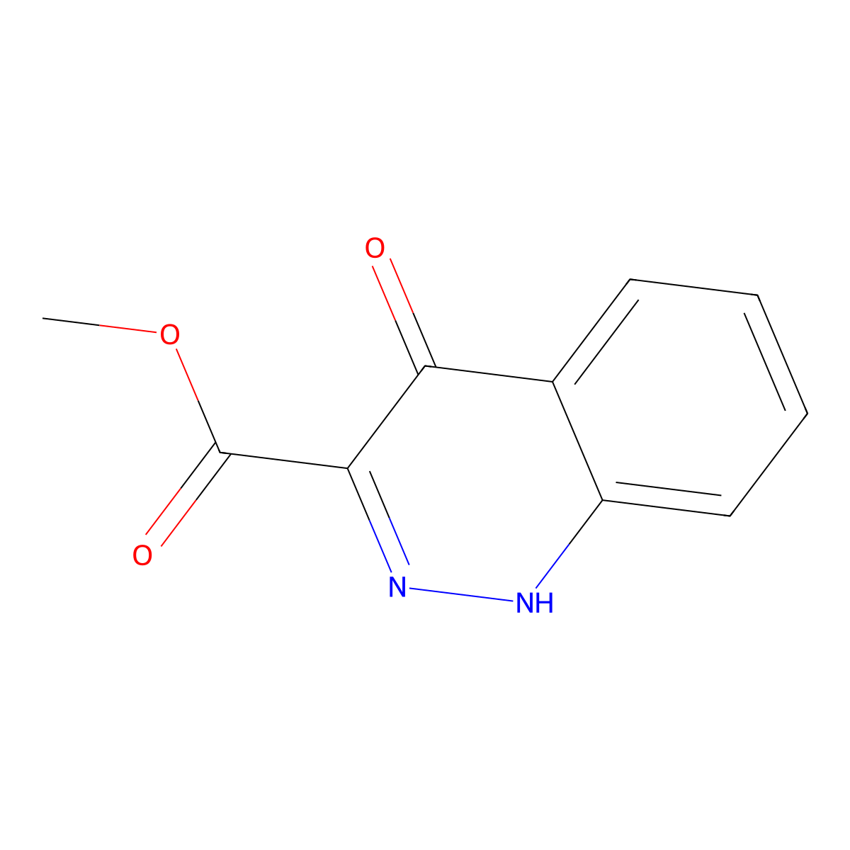Methyl 4-hydroxycinnoline-3-carboxylate molecular structure, CAS 17762-13-9