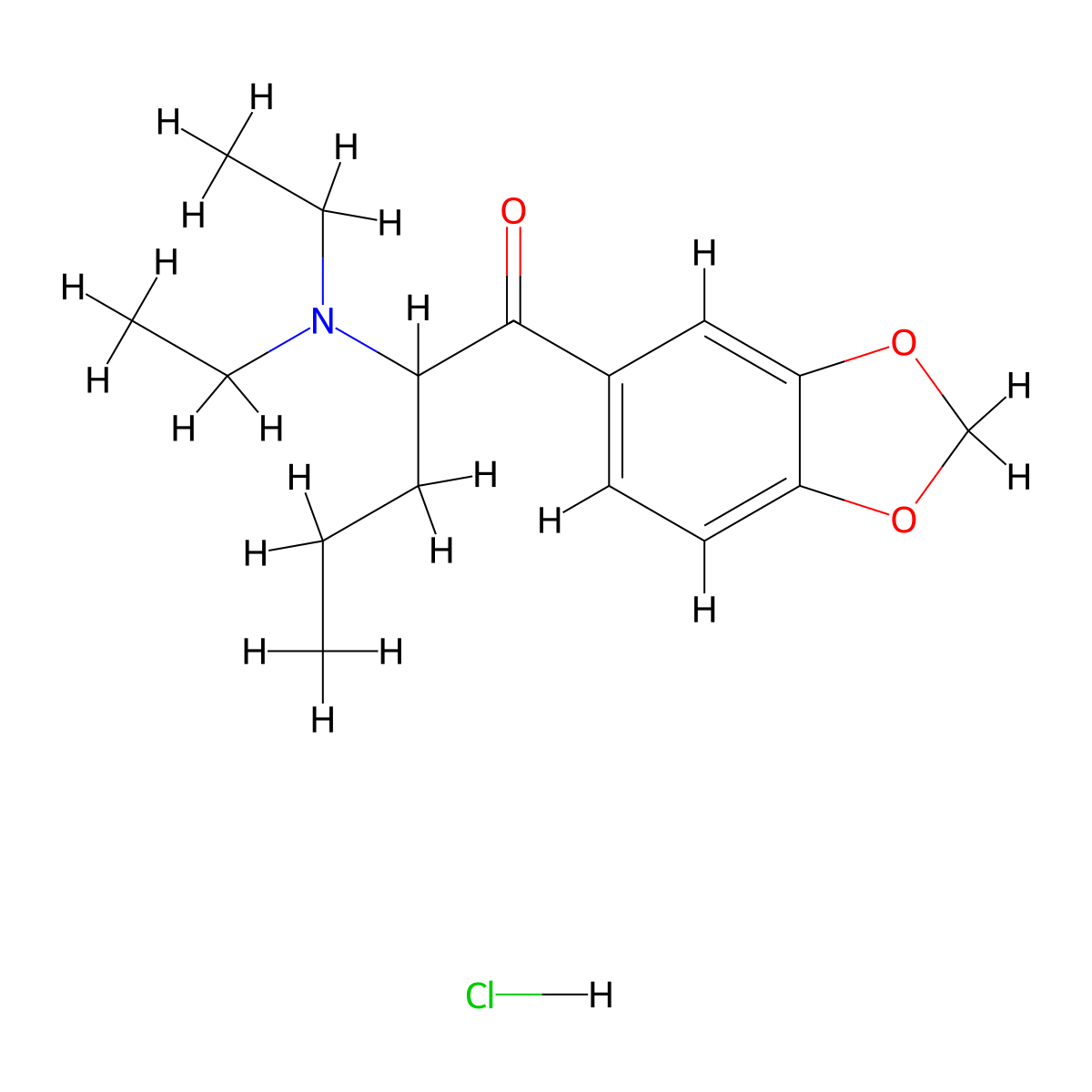 N,N-Diethylpentylone (hydrochloride) molecular structure, CAS 17763-15-4