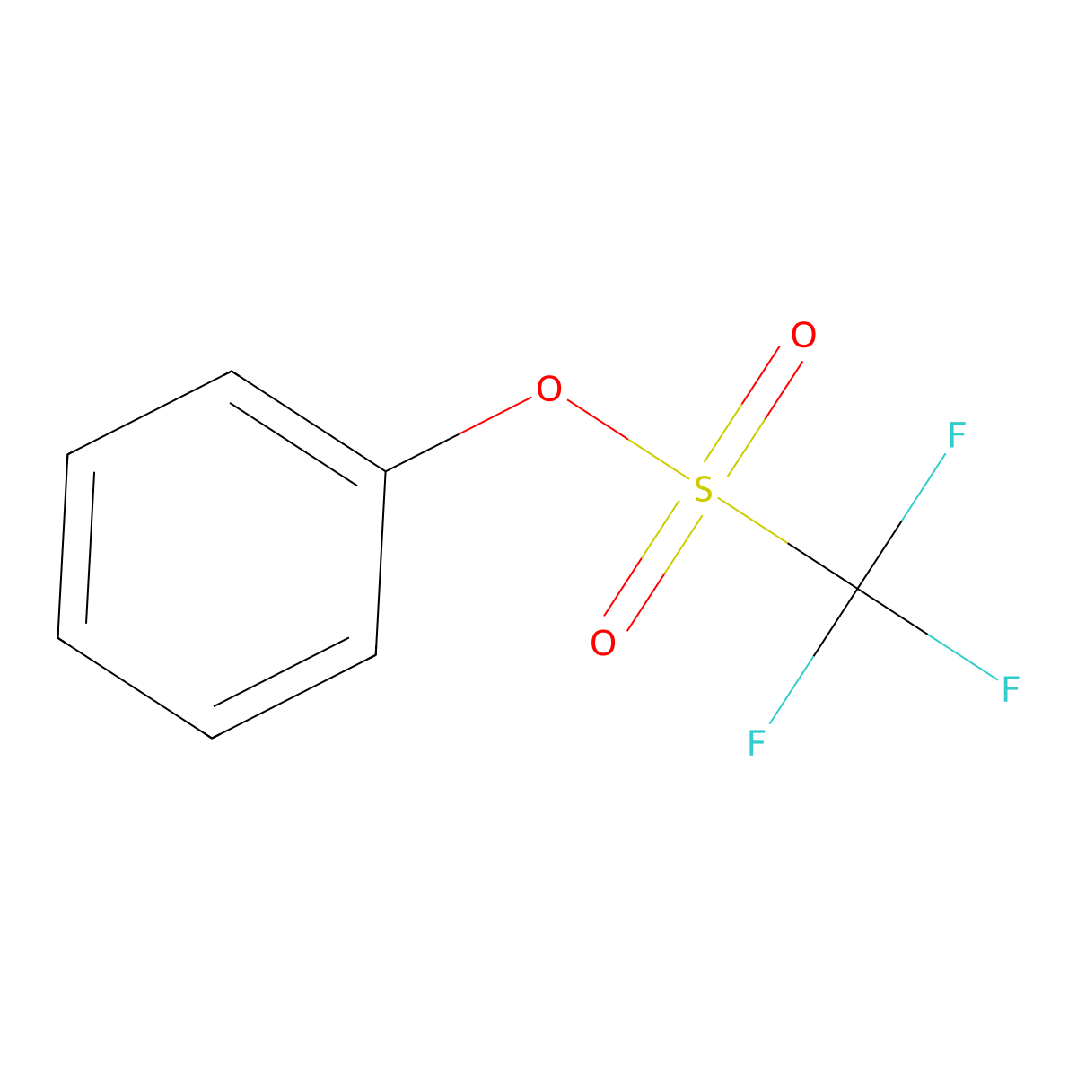 Phenyl Trifluoromethanesulfonate molecular structure, CAS 17763-67-6