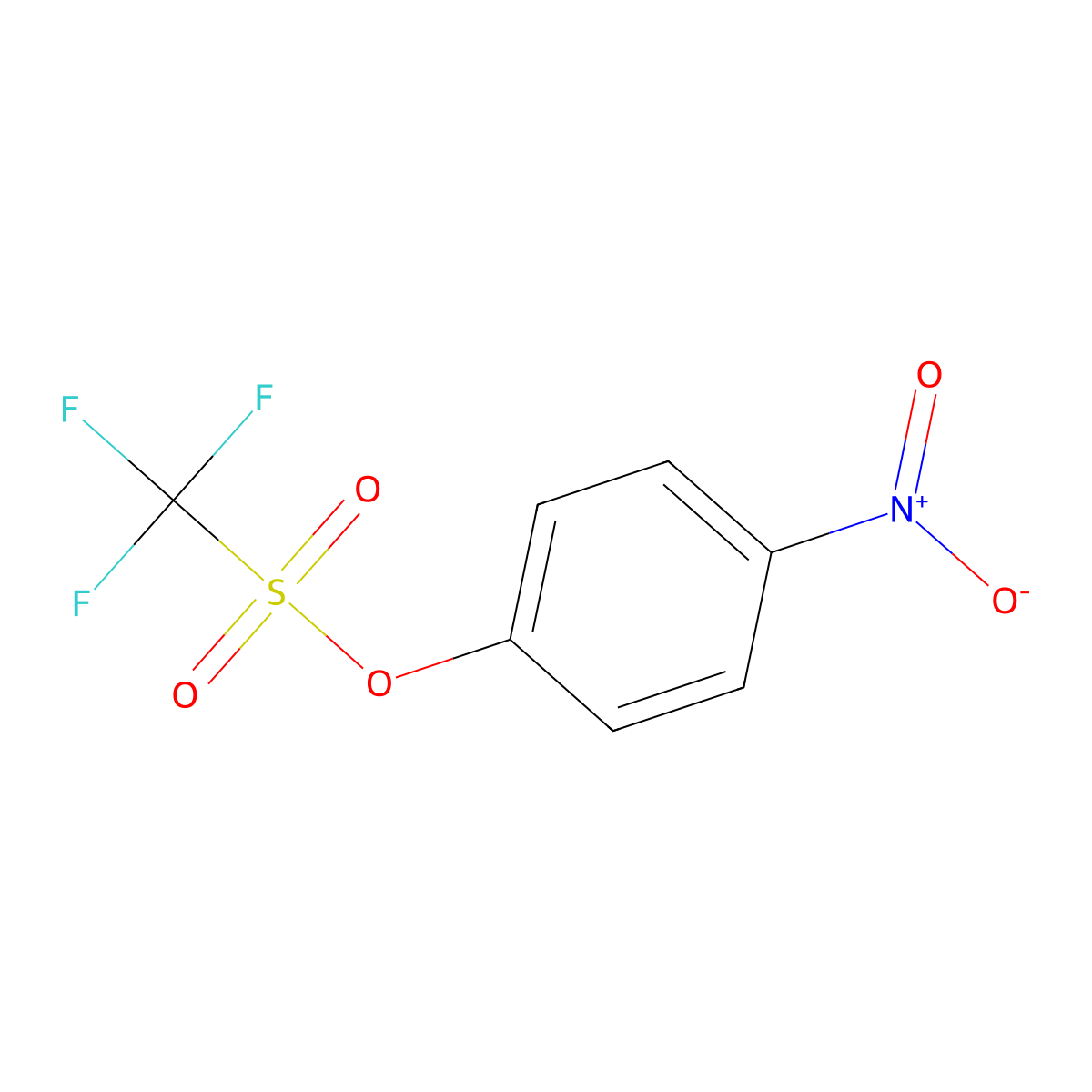 4-Nitrophenyl trifluoromethanesulfonate molecular structure, CAS 17763-80-3
