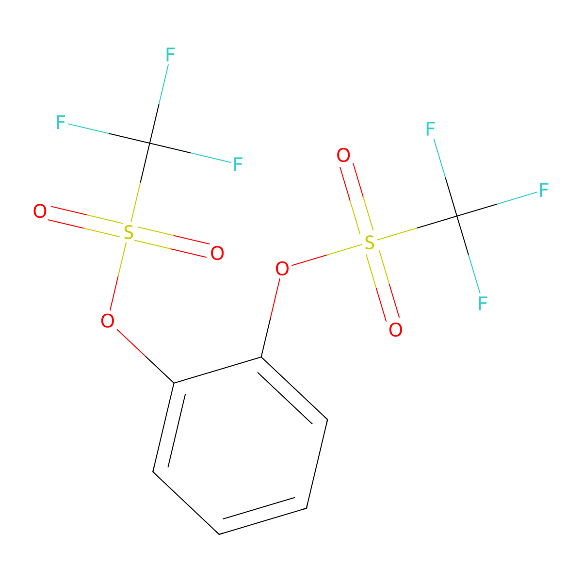 Catechol Bis(trifluoromethanesulfonate) molecular structure, CAS 17763-91-6