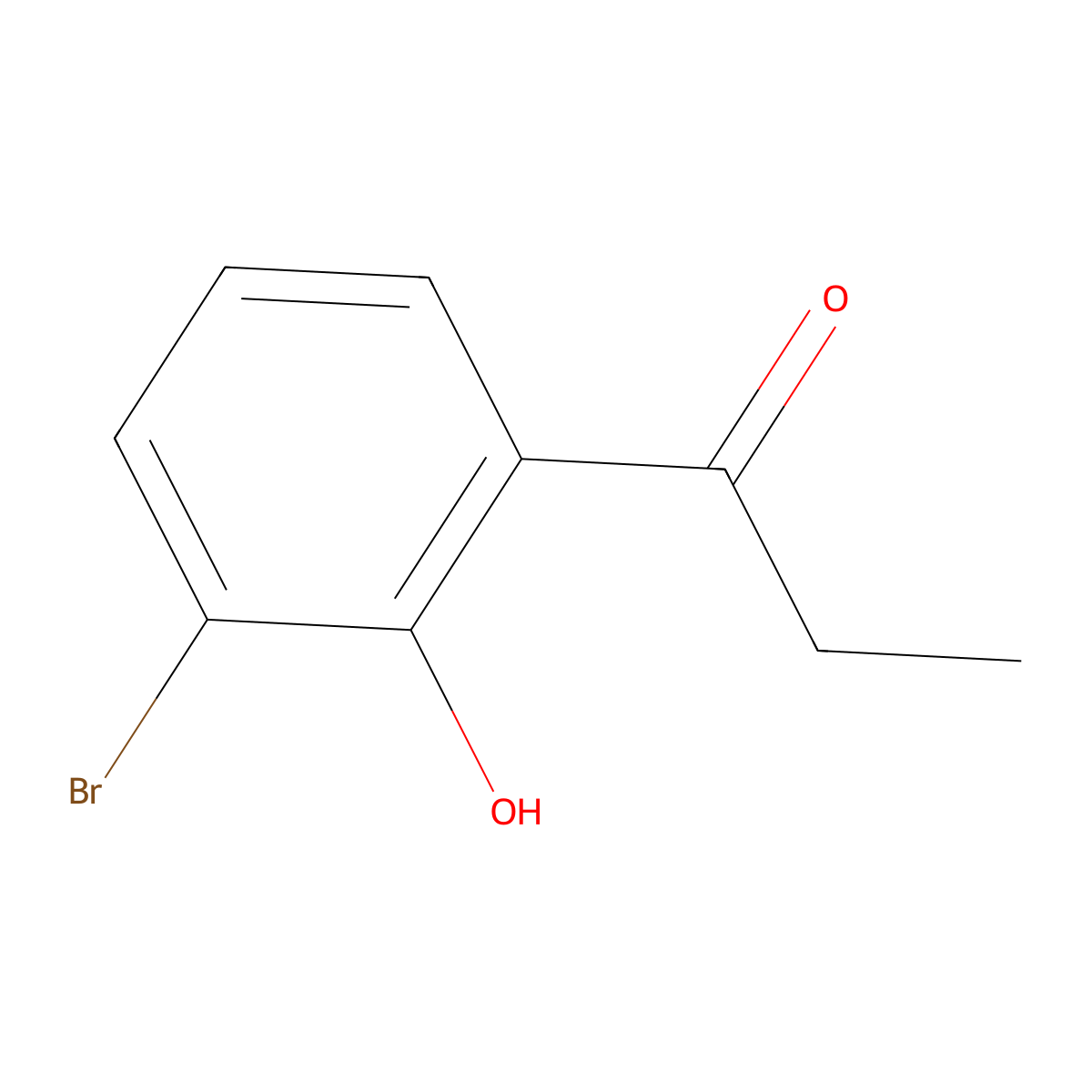 Propiophenone, 3'-bromo-2'-hydroxy- molecular structure, CAS 17764-91-9