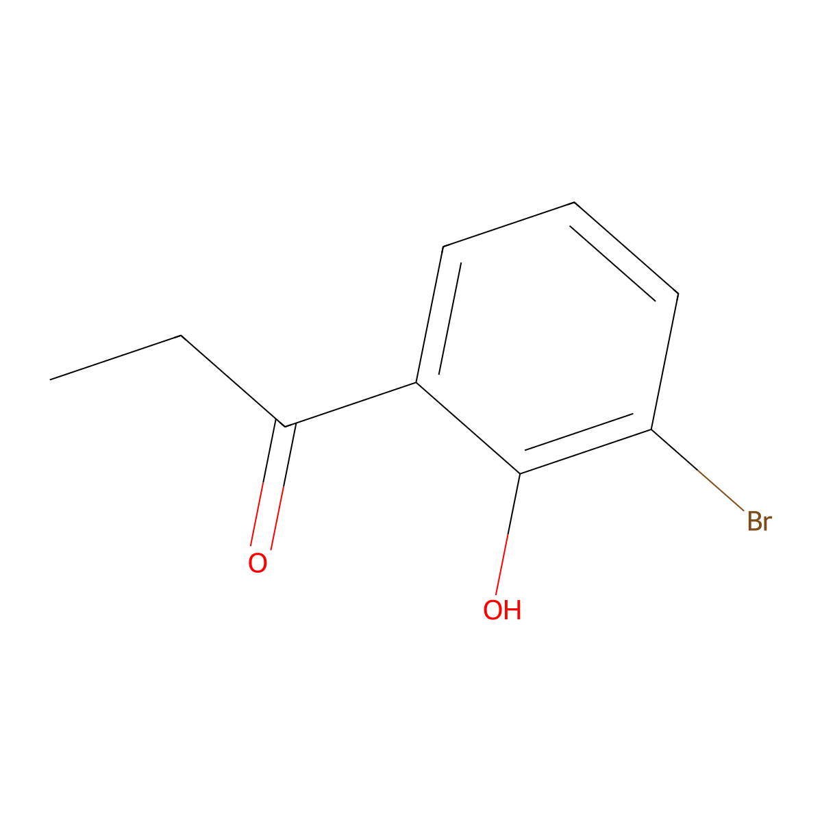 Propiophenone, 3'-bromo-2'-hydroxy- molecular structure, CAS 17764-91-9